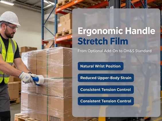 Folia stretch z ergonomicznym uchwytem: opcjonalny dodatek – czy nowy standard BHP dla operacji magazynowych?